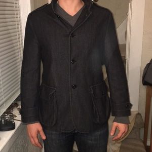 John Varvatos Dark Denim coat